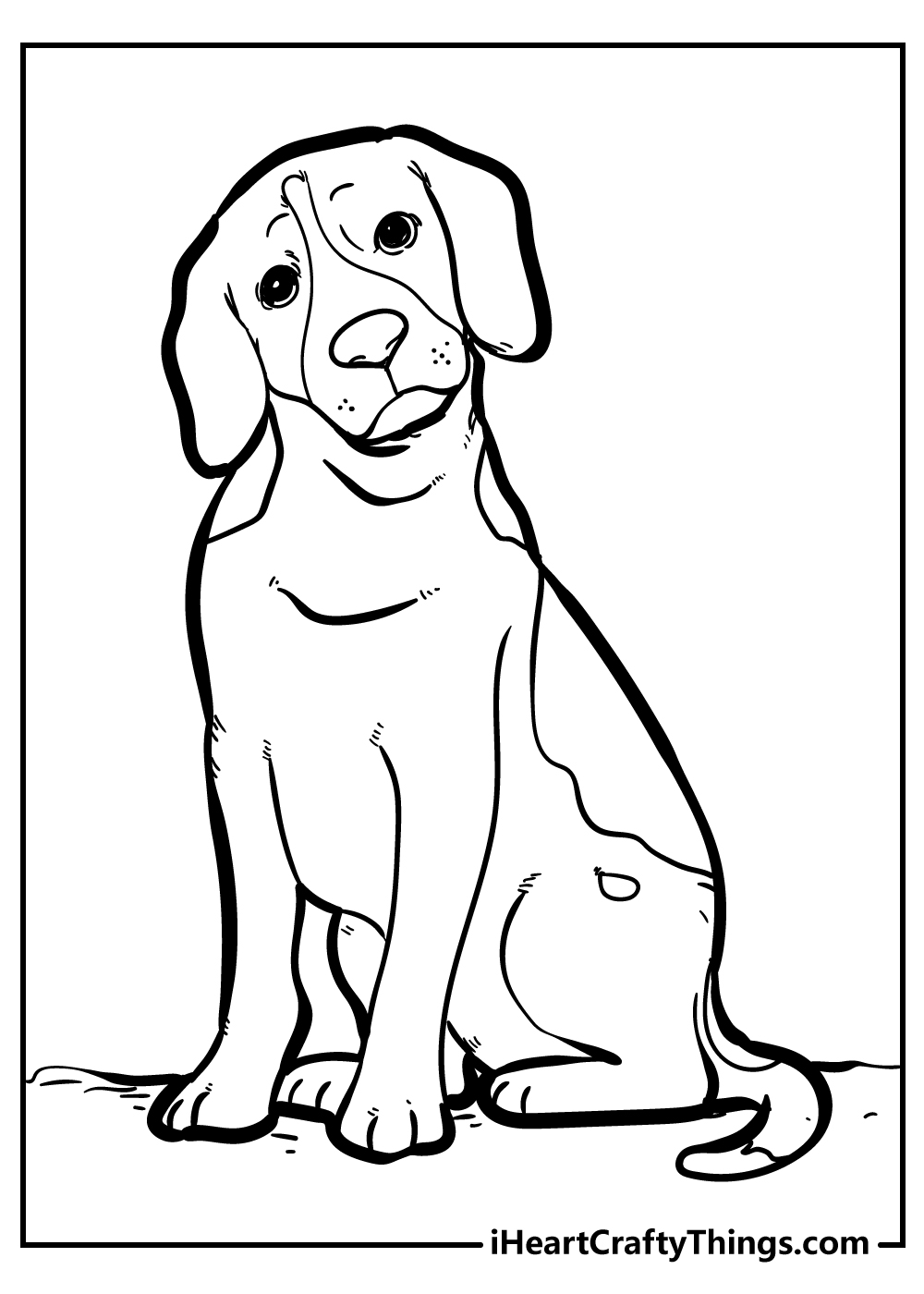 Dog coloring pages free printables