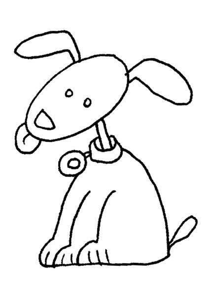 Dog colouring pages