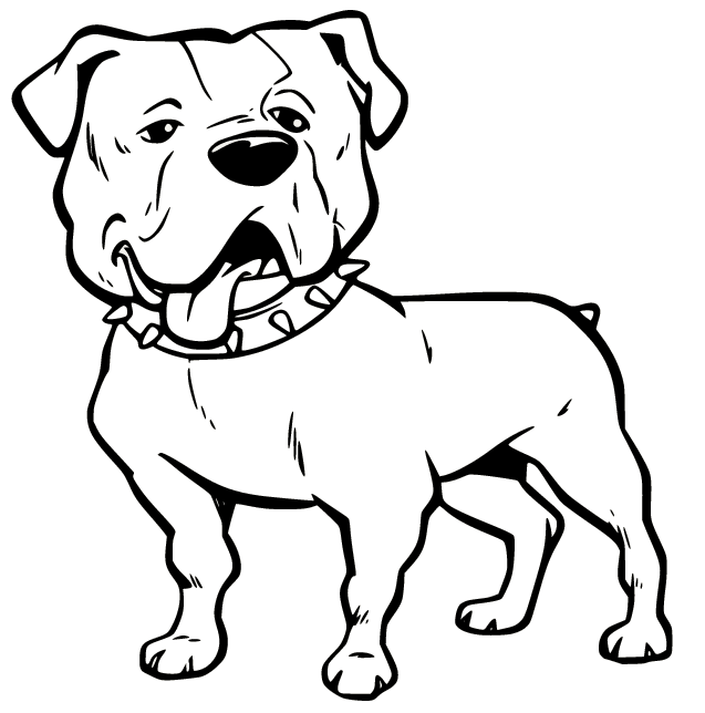 Bulldog coloring pages printable for free download