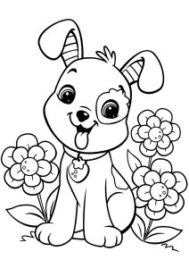 Dog and collar