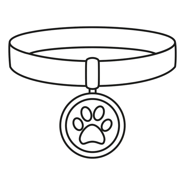 Line art black and white pet collar stock vector by bessyana