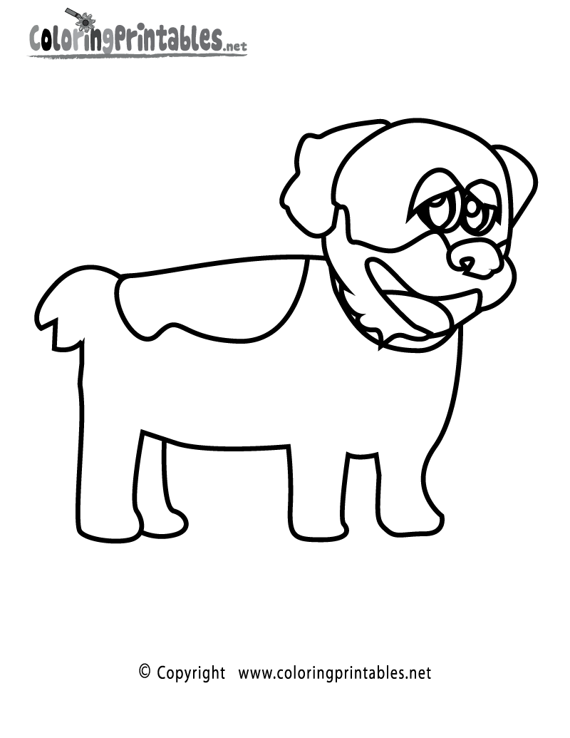 Dog coloring page