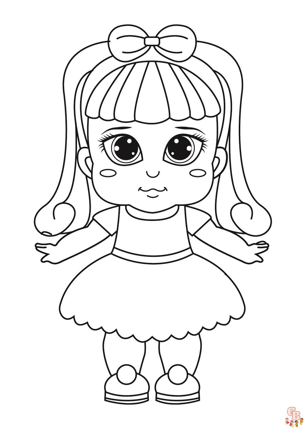 Free cute baby alive doll coloring pages