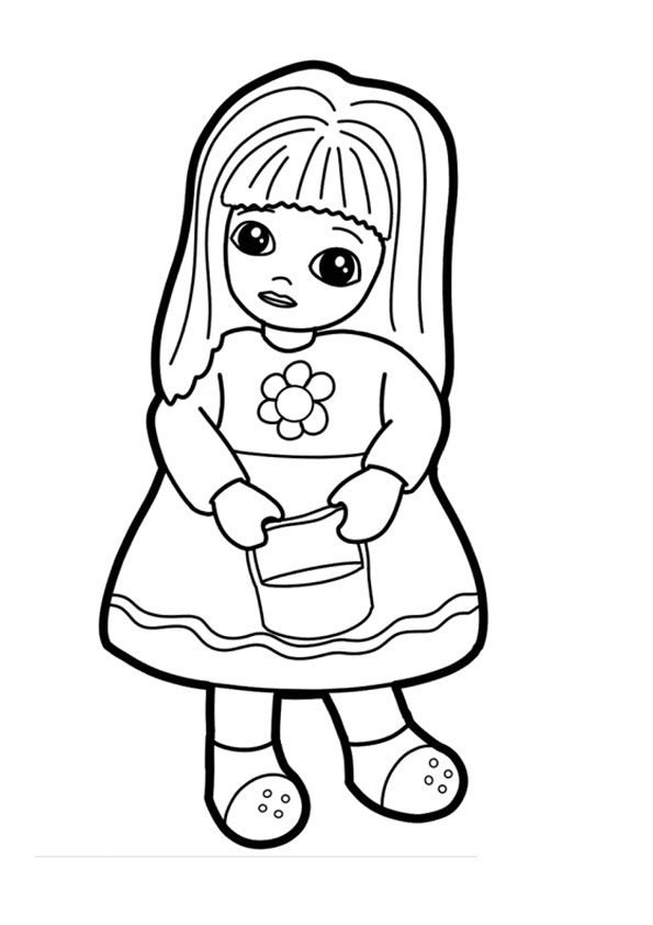 Coloring pages printable barbie doll coloring sheet for kids