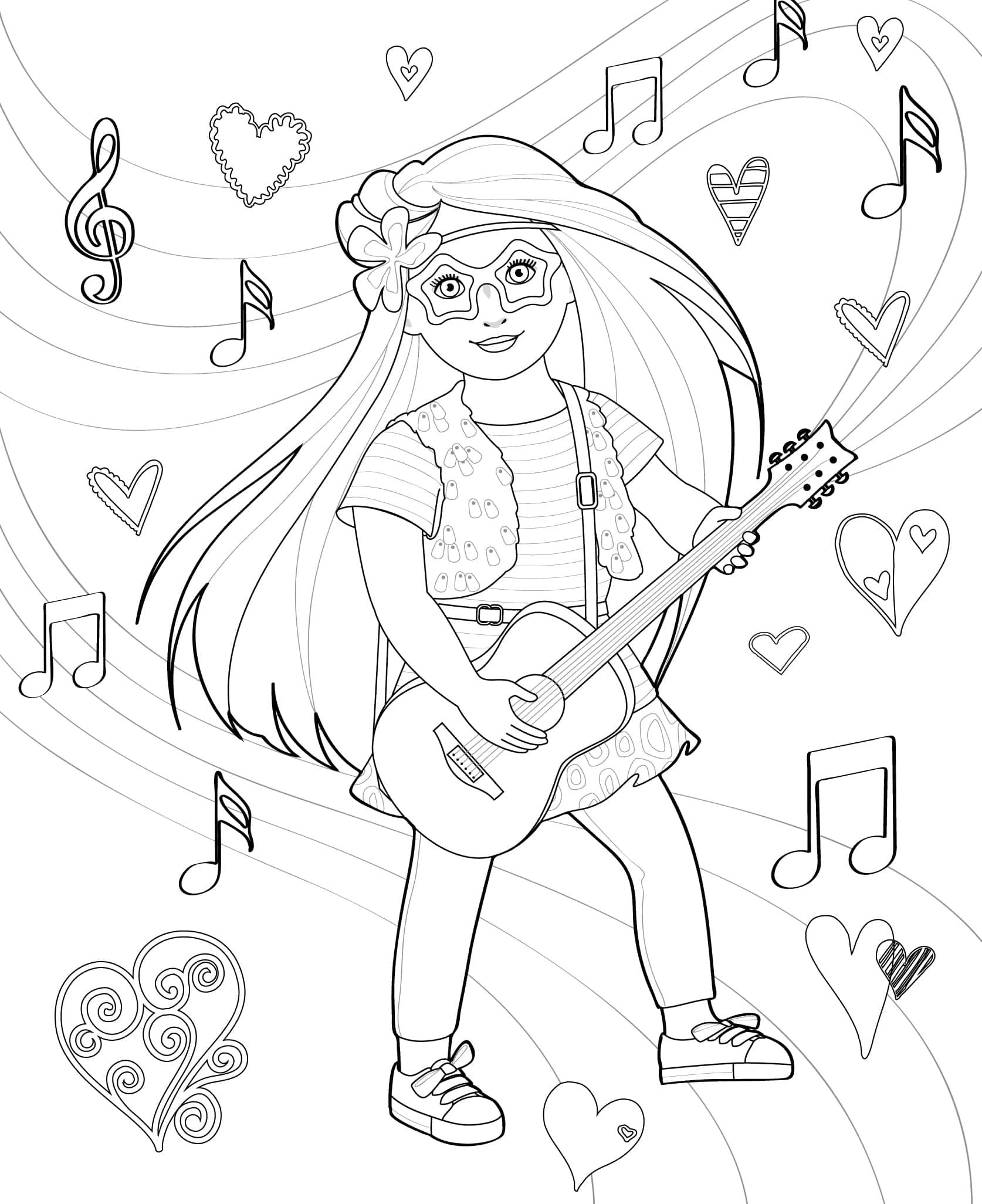 Doll coloring pages for girls our generation