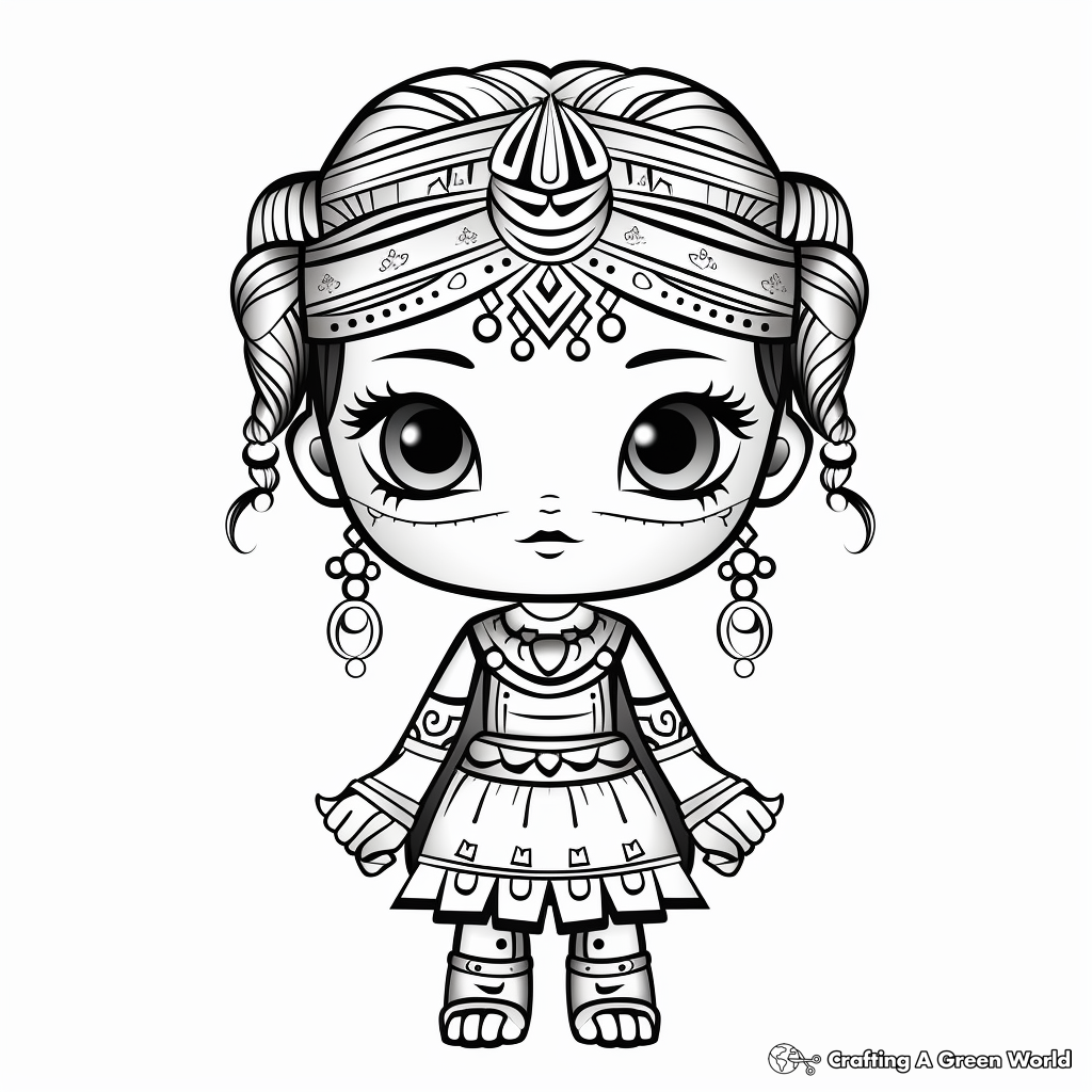 Doll coloring pages