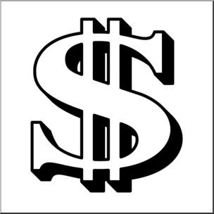 Printable dollar signs clip art money dollar sign bw i abcteach dollar sign tattoo money tattoo tattoo design book