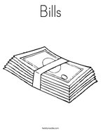 Dollar coloring page