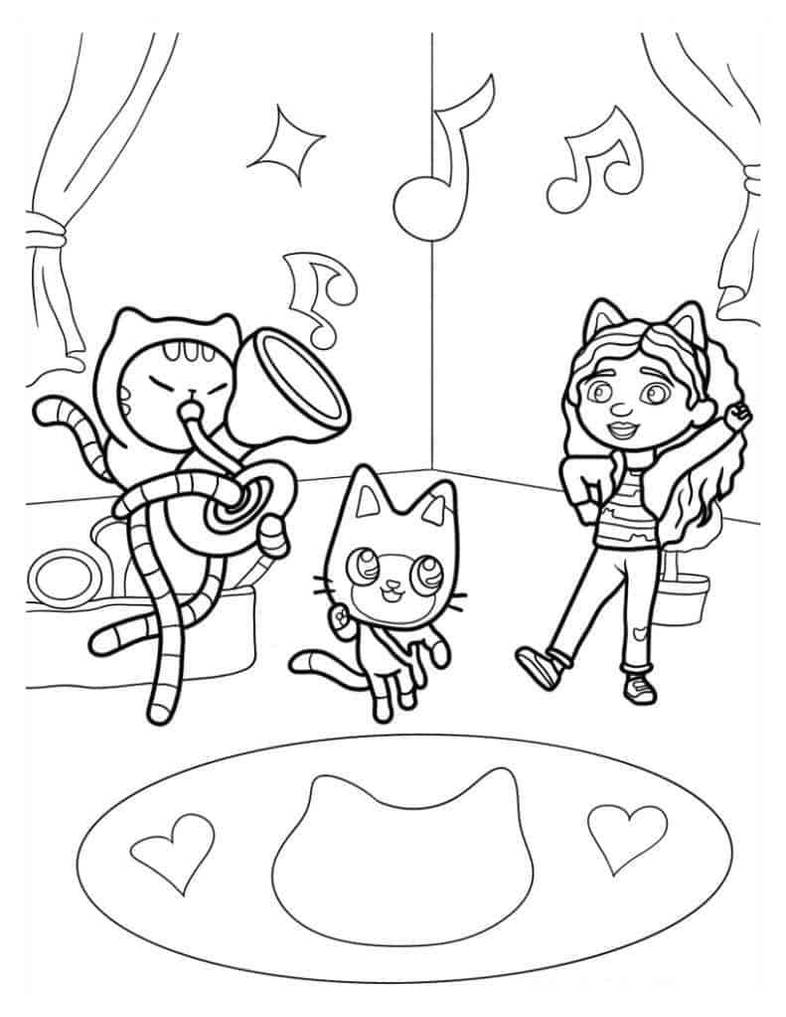 Gabbys dollhouse coloring pages by coloringpageswk on