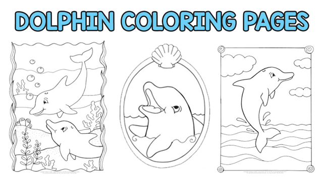 Dolphin coloring pages