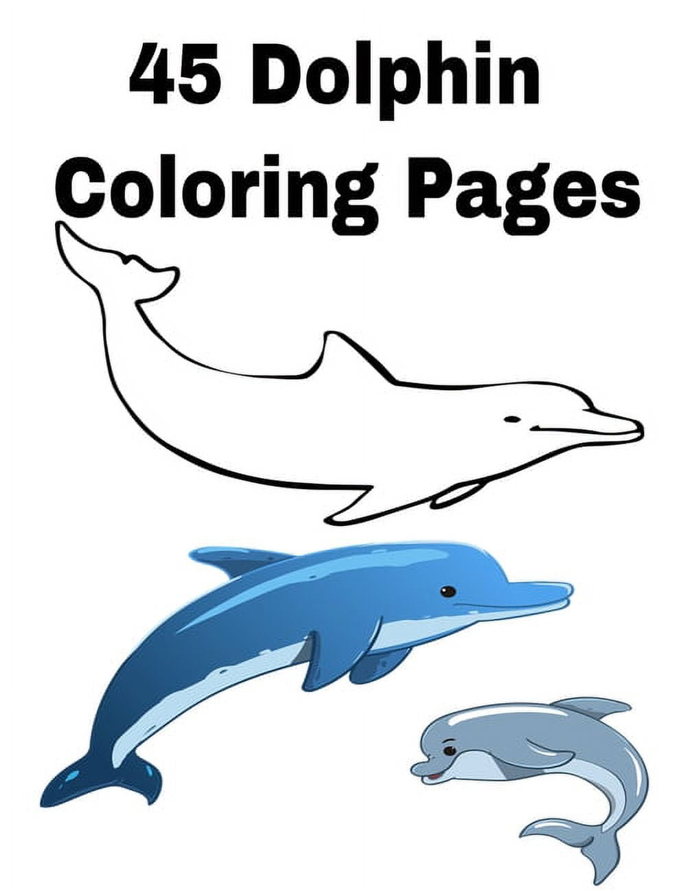Dolphin coloring pages dolphin coloring pages paperback