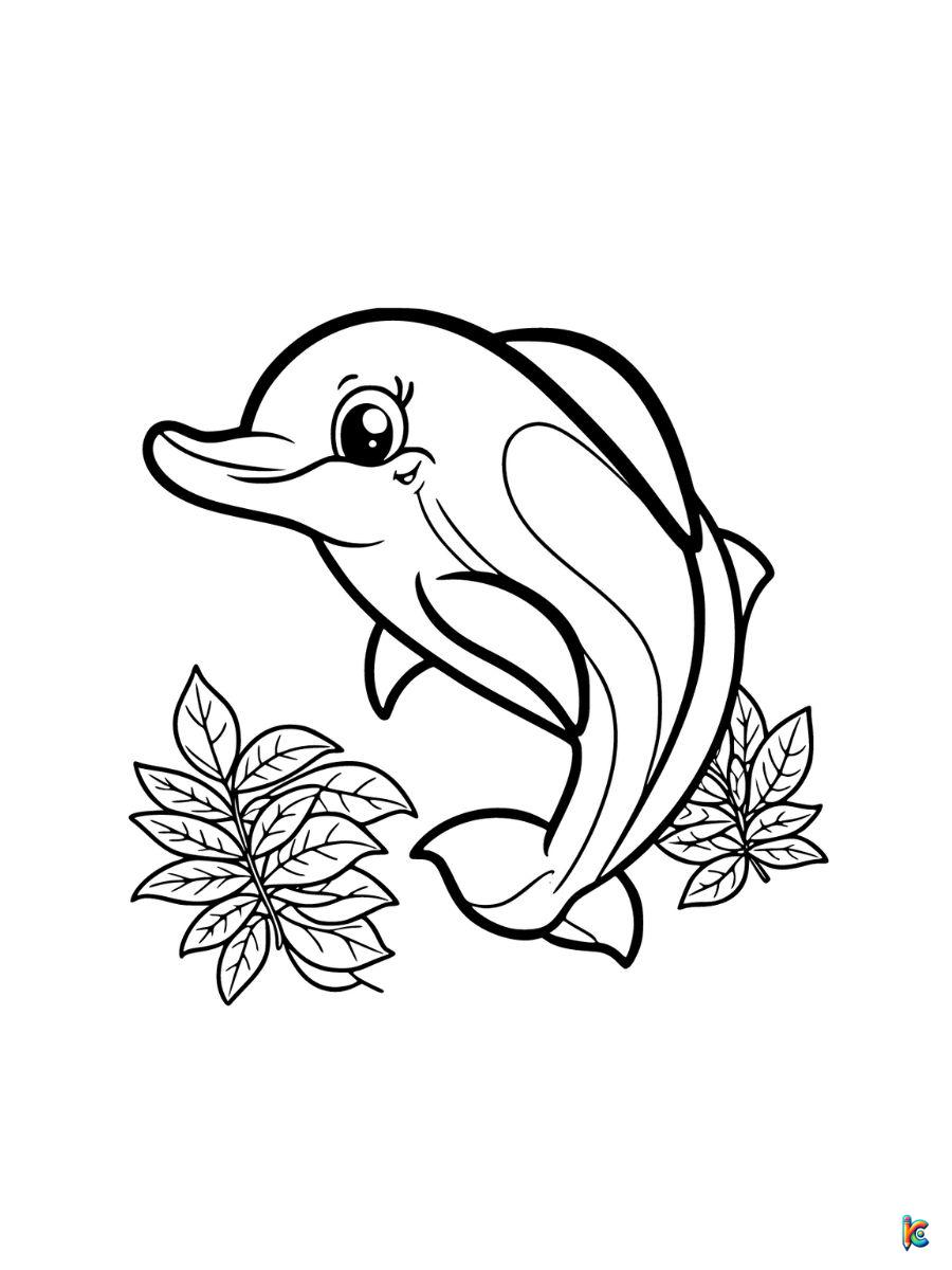 Dolphin coloring pages â