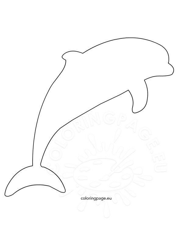 Dolphin pattern for crafts coloring page