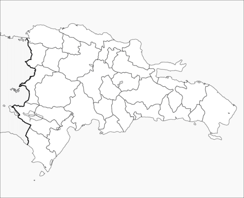Dominican republic map coloring page free printable coloring pages