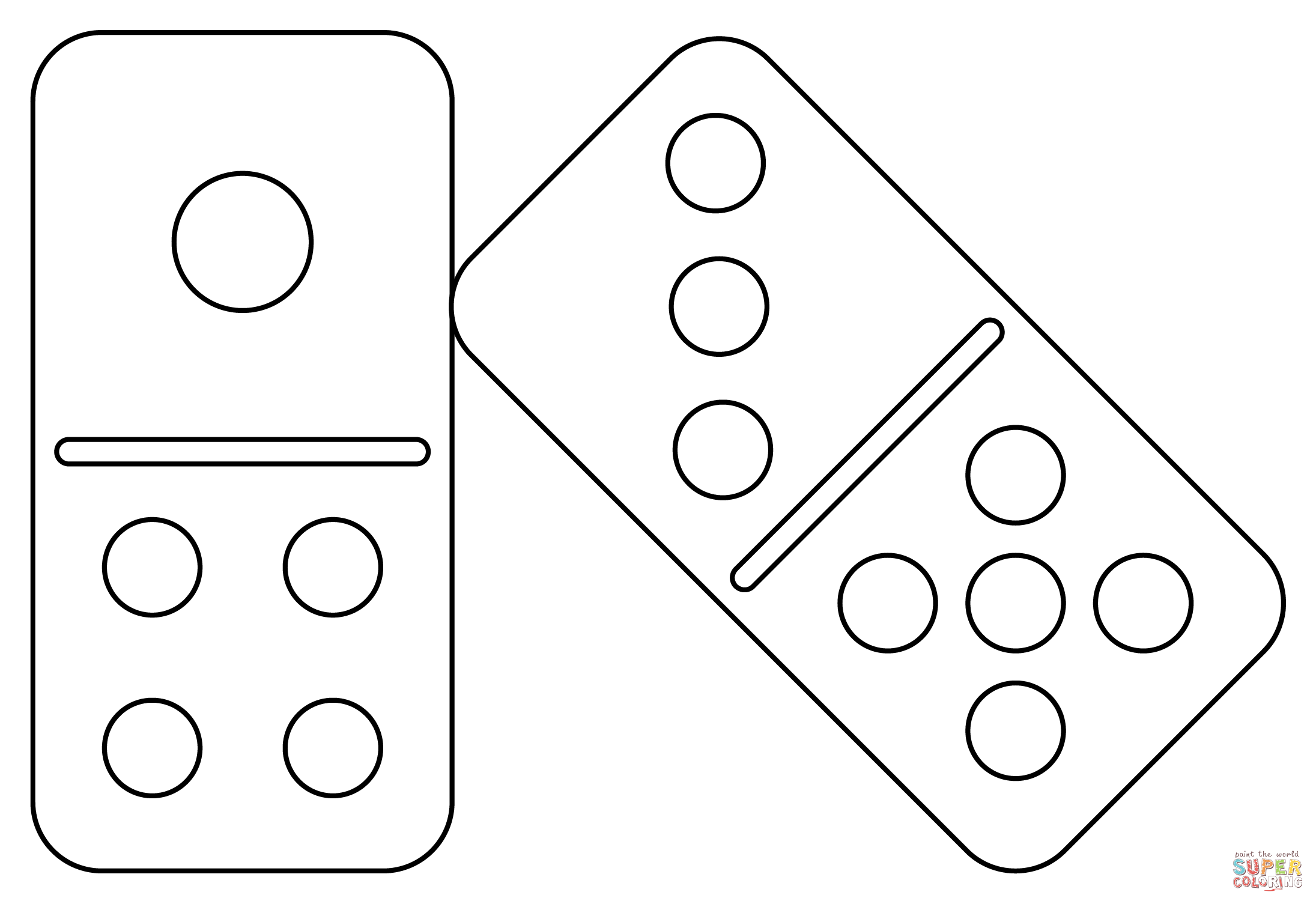 Dominoes coloring page free printable coloring pages