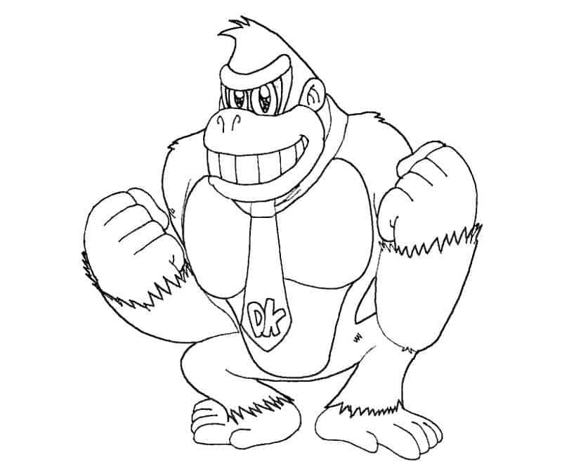 Free mario coloring pages