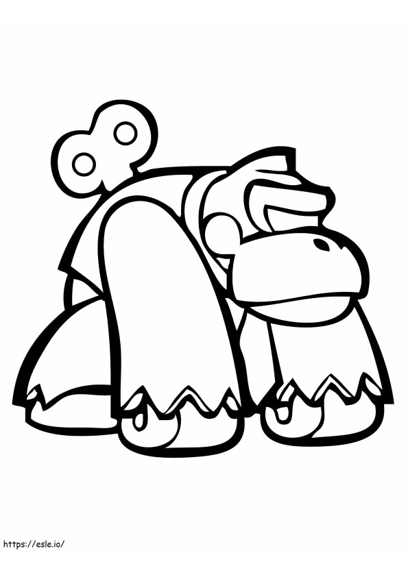 Donkey kong coloring pages