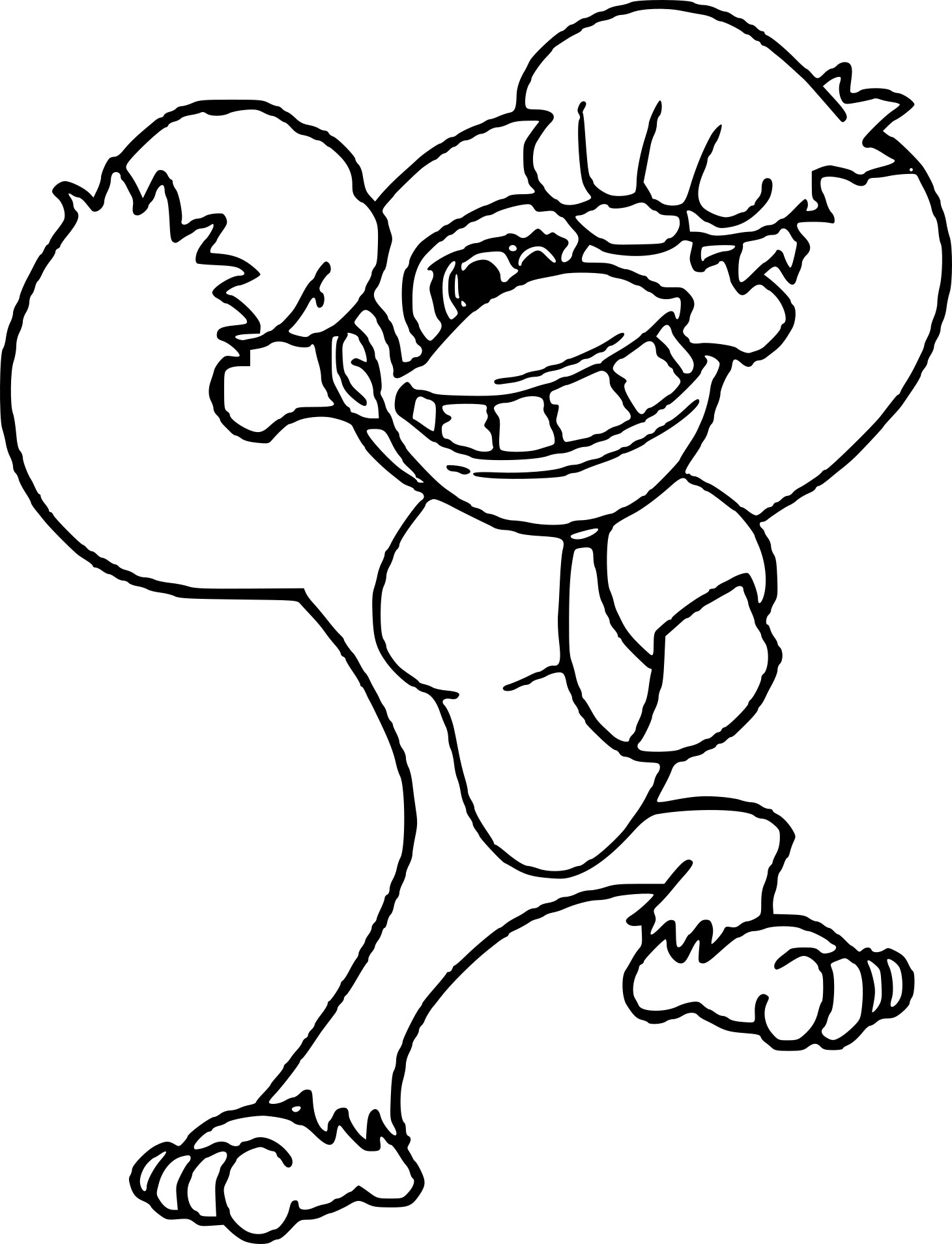 Free donkey kong coloring page