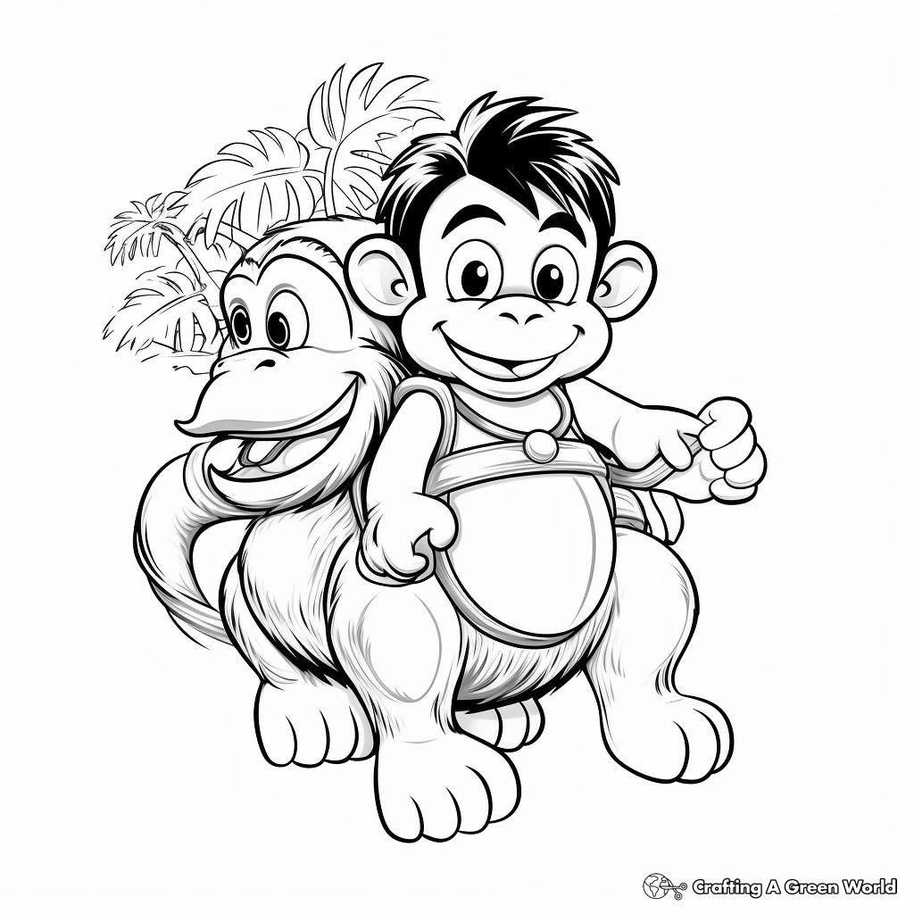 Donkey coloring pages