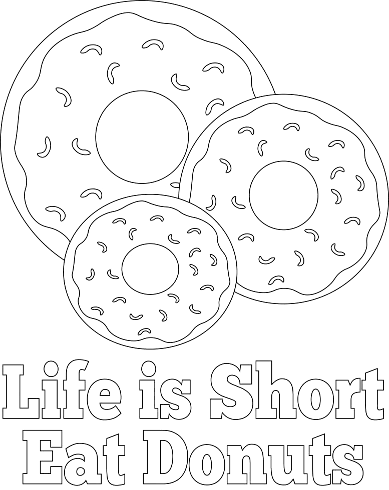 Donut pages â printable pages