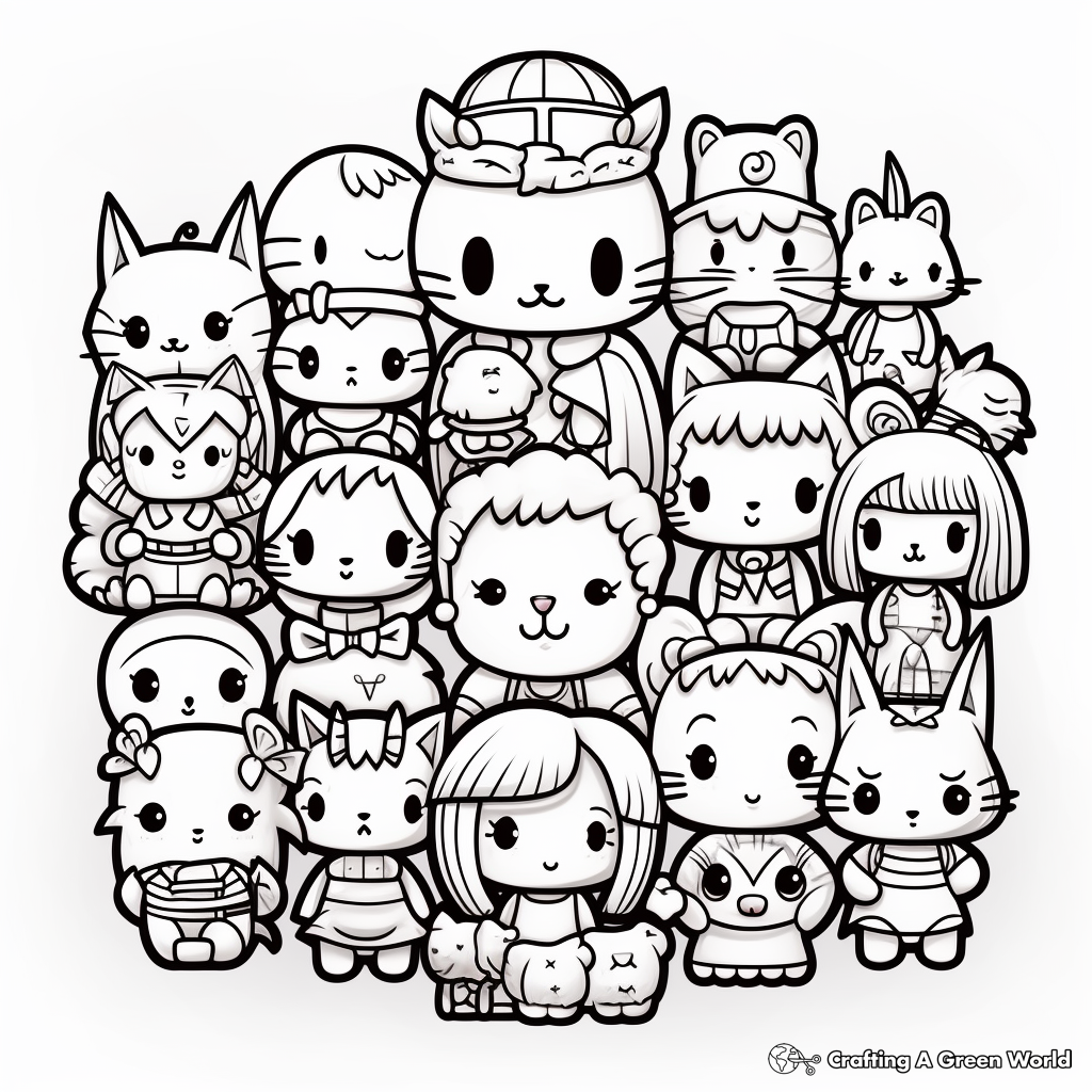 Doodle coloring pages