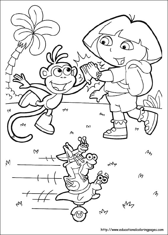 Dora coloring pages free for kids