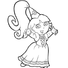 Dora coloring pages