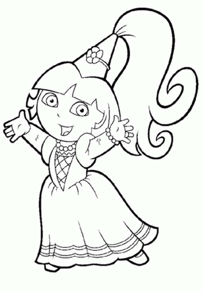 Get this dora the explorer coloring pages free printable pfrm