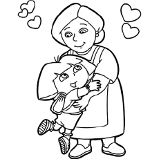 Dora coloring pages