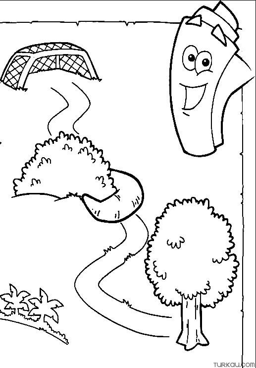 Map from dora coloring page