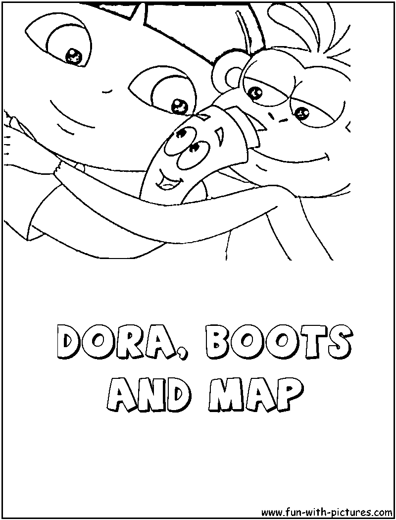 Dora the explorer coloring pages
