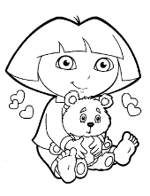 Free dora coloring pages sheets