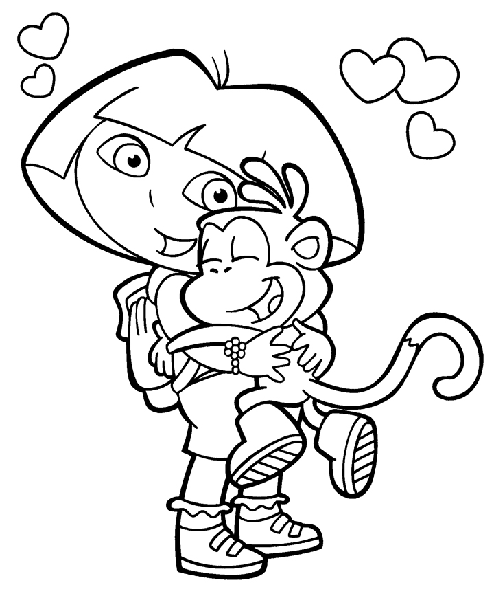 Printable dora coloring pages free printable coloring pages for kids