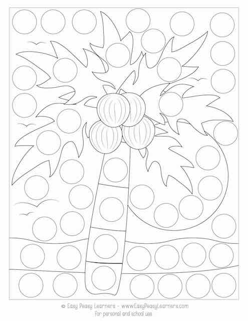 Free summer do a dot printables