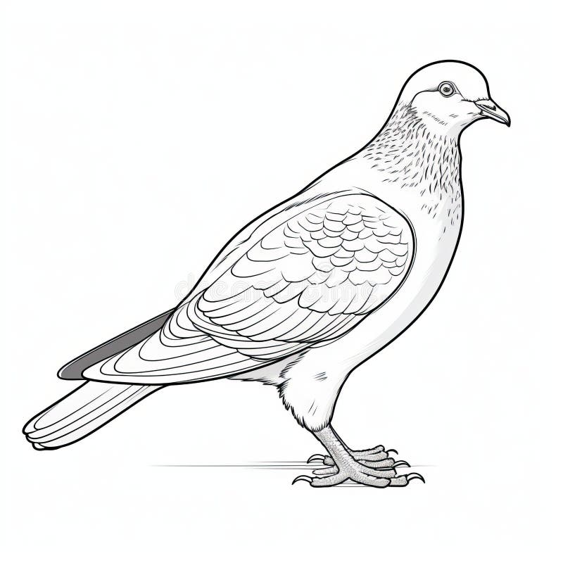 Dove coloring page stock illustrations â dove coloring page stock illustrations vectors clipart