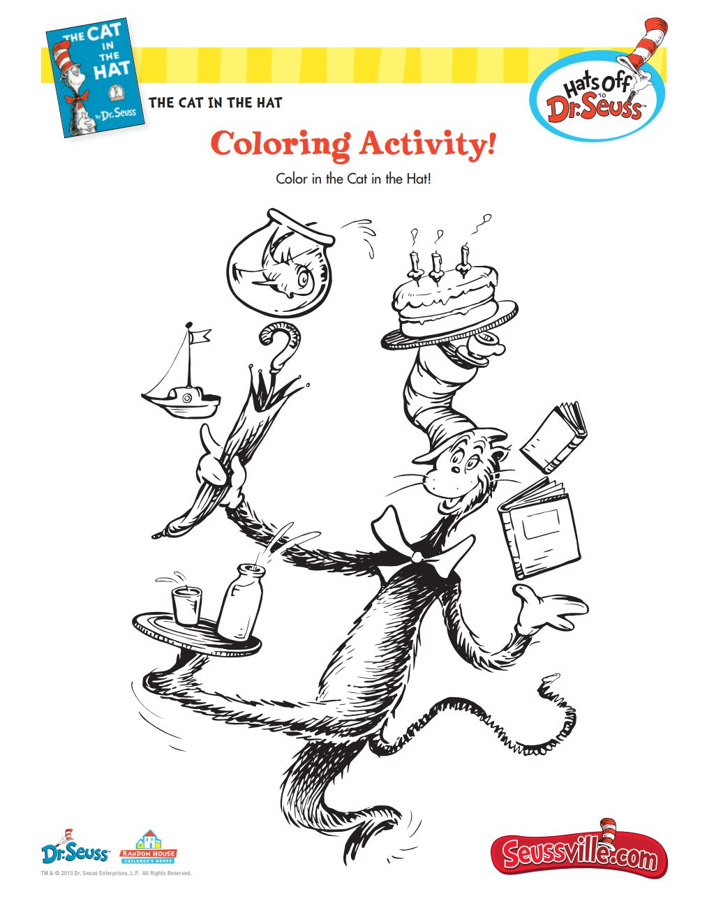 Dr seuss printables and activities brightly