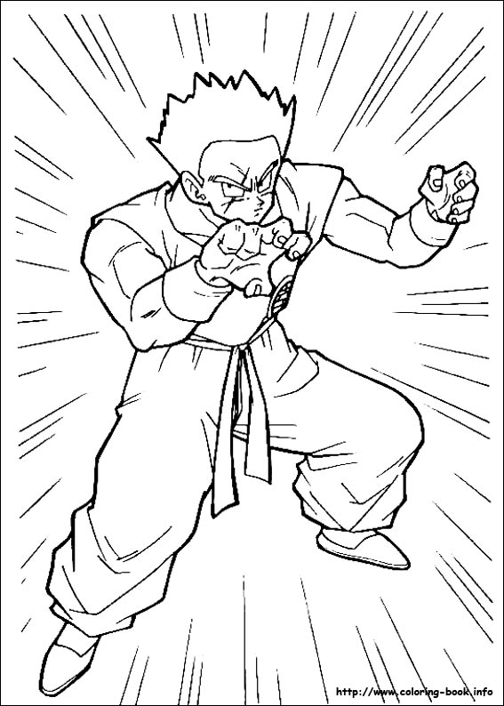 Dragon ball z coloring picture