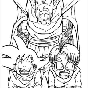 Dragon ball z coloring pages printable for free download
