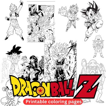 Dragon ball z coloring pages pictures printable for kids by linalister
