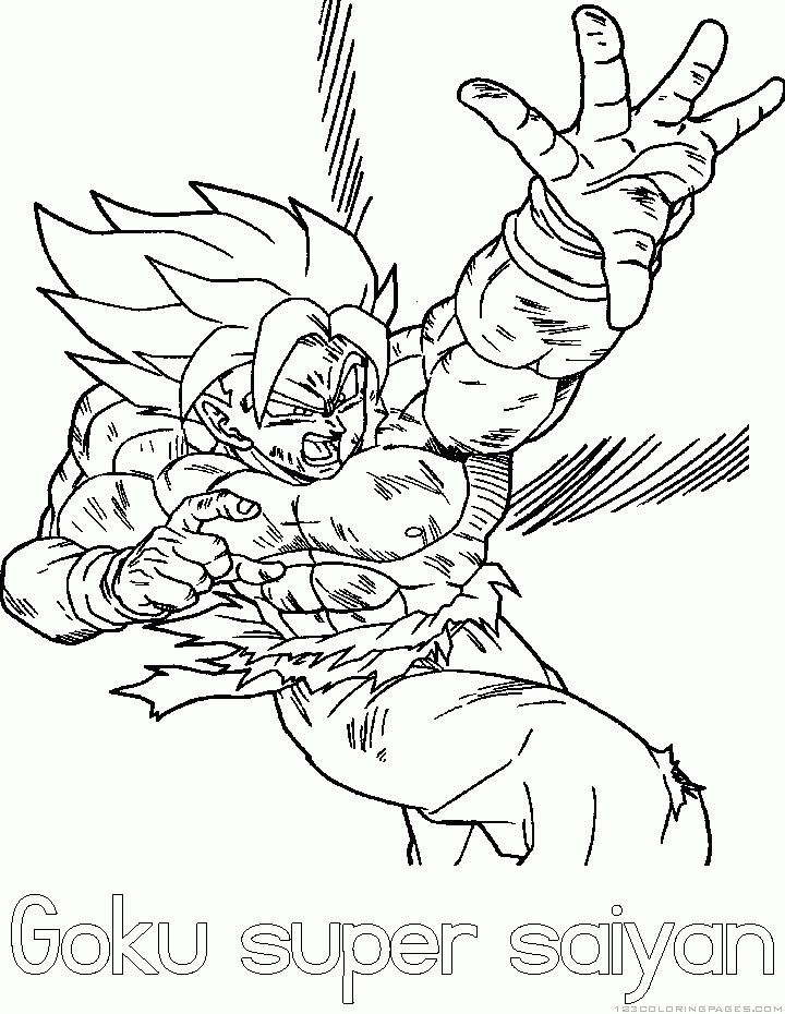 Dragon ball z coloring pages