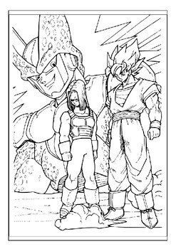 Captivating dragon ball z universe in printable coloring pages collection