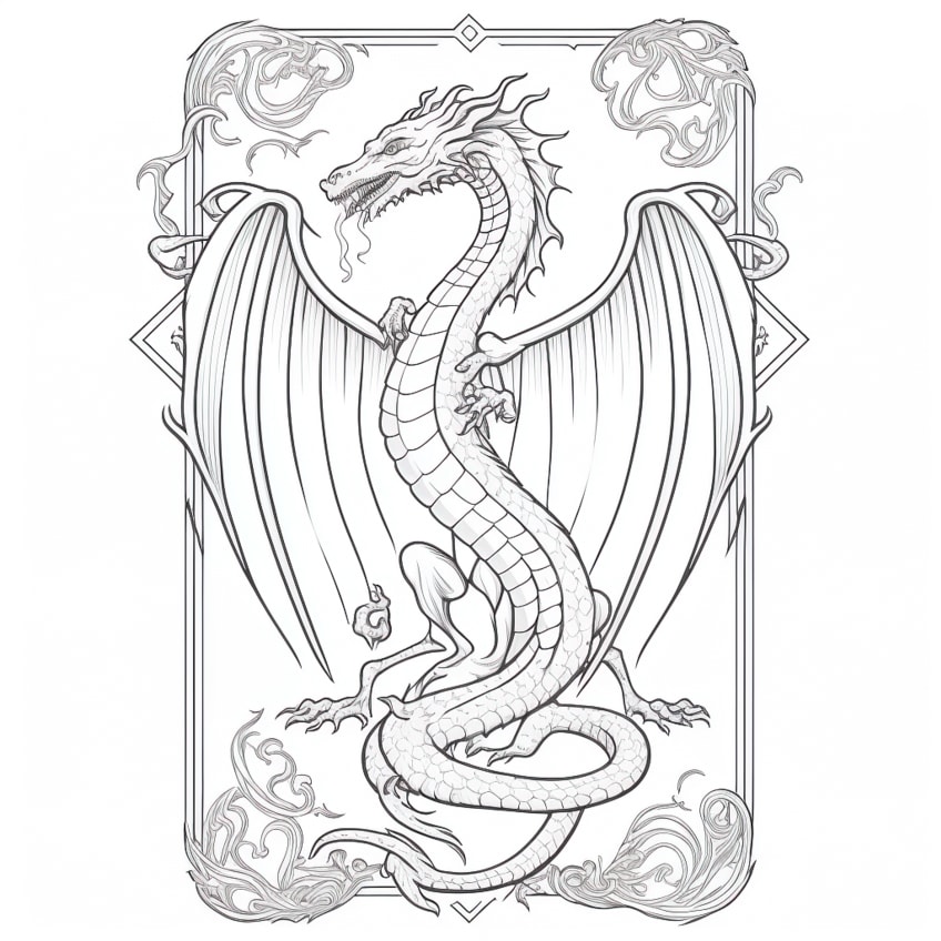 Dragon coloring pages