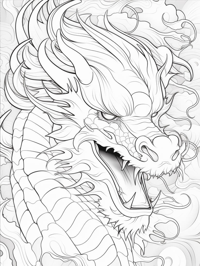 Chinese dragon head