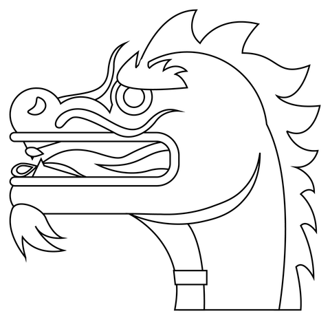 Dragon face coloring page free printable coloring pages