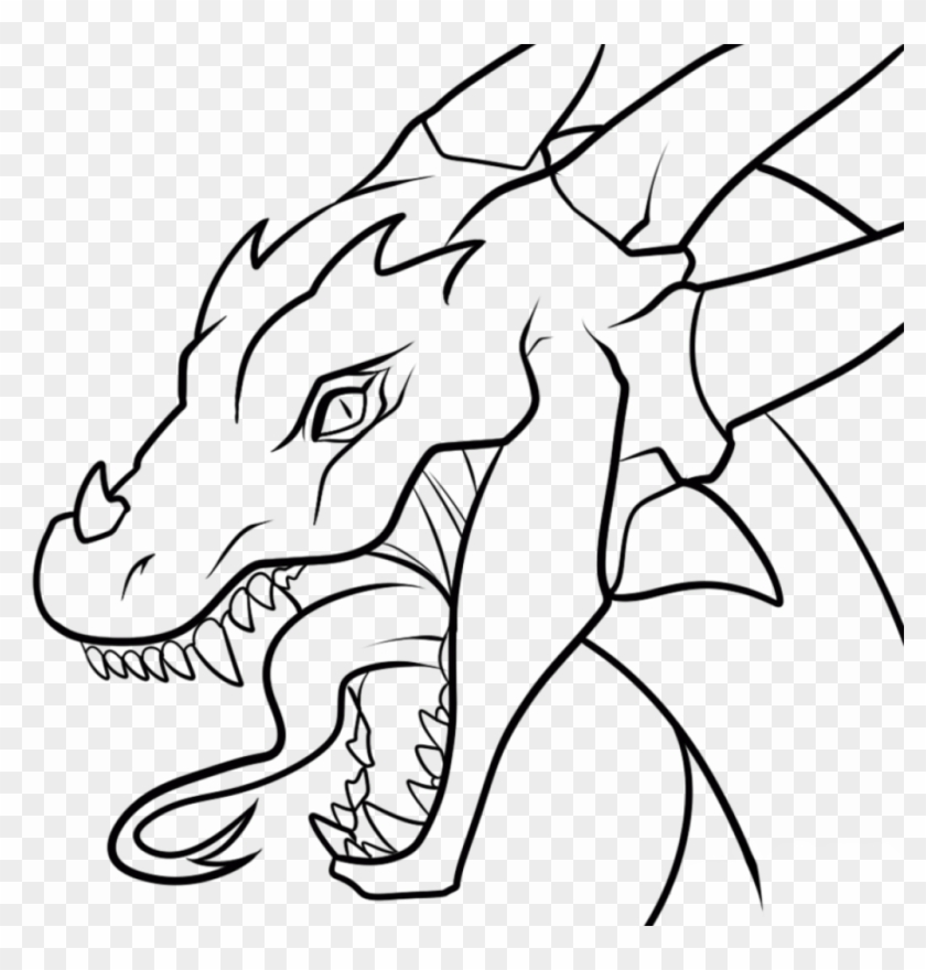 Dragon head coloring pages by shannon