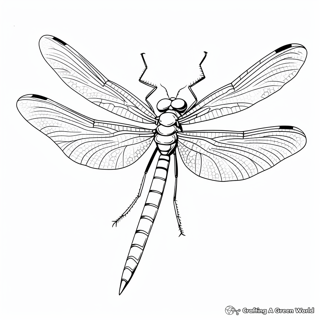Dragonfly coloring pages