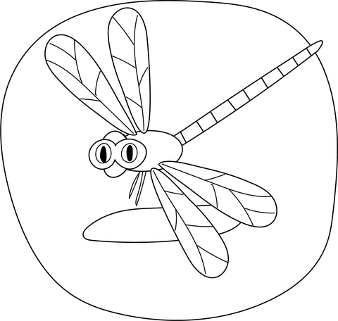Dragonfly coloring page free printable coloring pages
