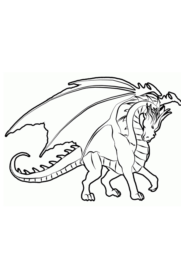 Coloring pages printable dragon coloring sheet for kids