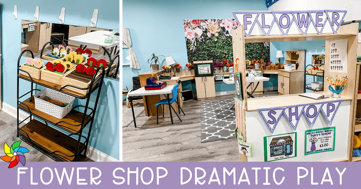 Flower shop dramatic play center