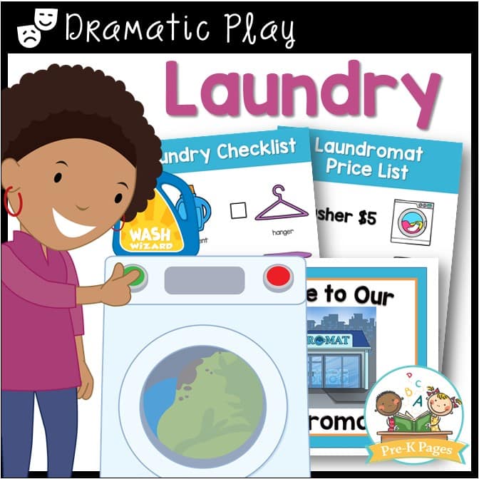 Laundry dramatic play